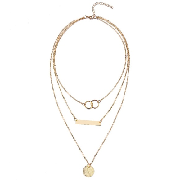 ❤️ 3/$30 Layered Bar & Coin Necklace - Picture 5 of 7